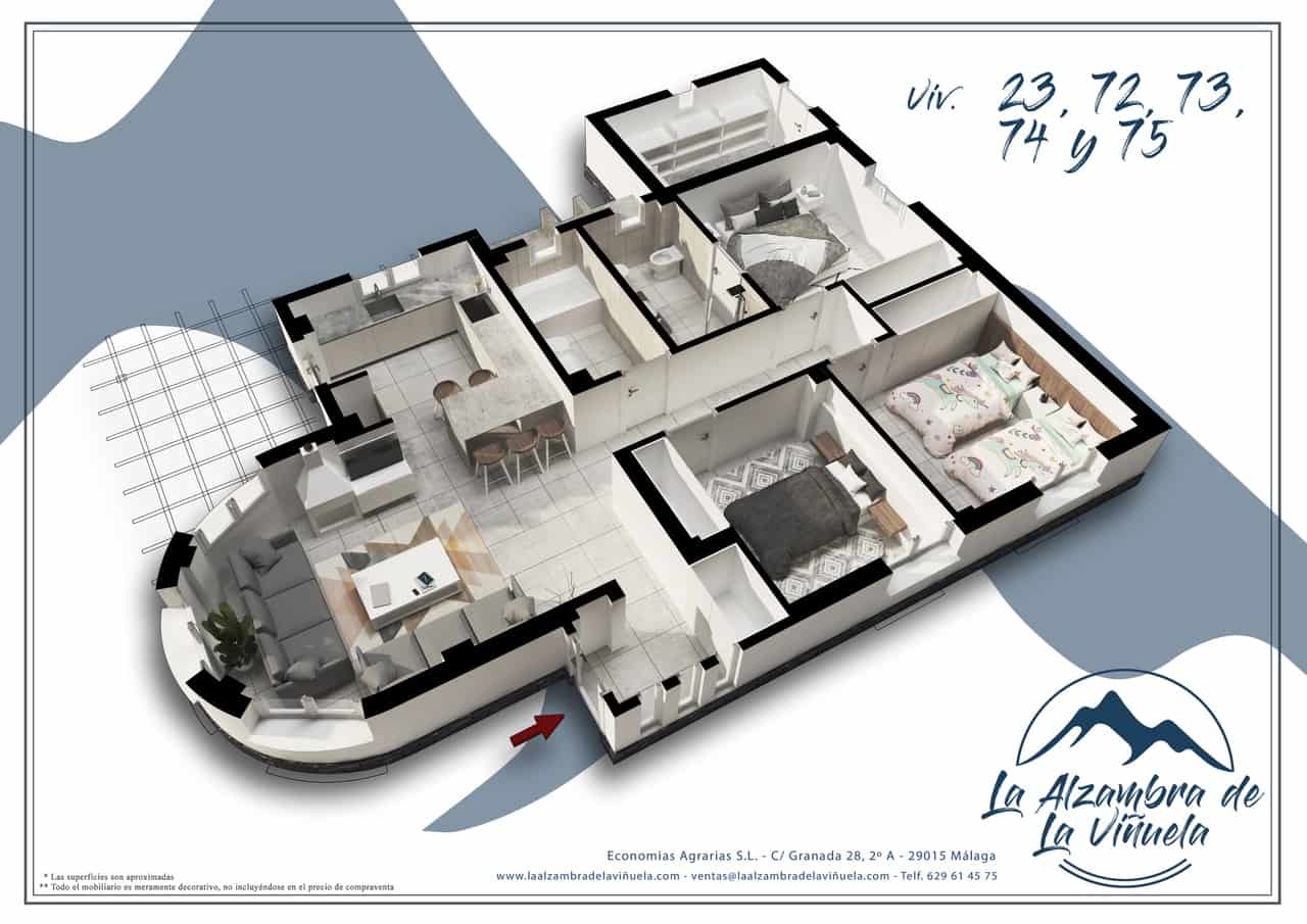 3 soveværelse Villa til salg i Vinuela med garage - € 365.000 (Ref: 6725013)