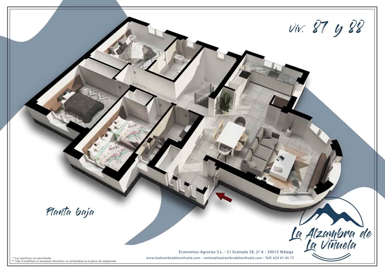 3 chambre Villa/Maison à vendre à Vinuela avec garage - 365 000 € (Ref: 6725013)