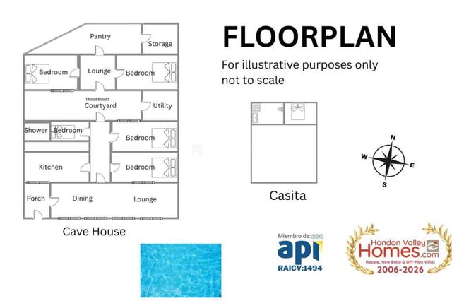 6 bedroom Cave House for sale in L'Algueña / Alguenya with pool garage - € 225,000 (Ref: 10094178)