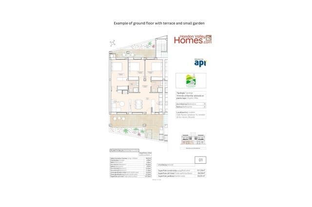 3 slaapkamer Villa te koop in La Canalosa, Hondón de las Nieves - € 215.000 (Ref: 9022090)