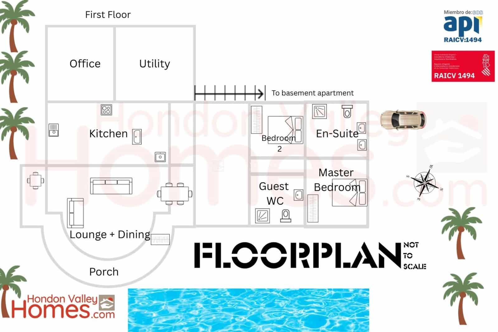 3 bedroom Villa for sale in Hondon de las Nieves with pool garage - € 420,000 (Ref: 9282639)