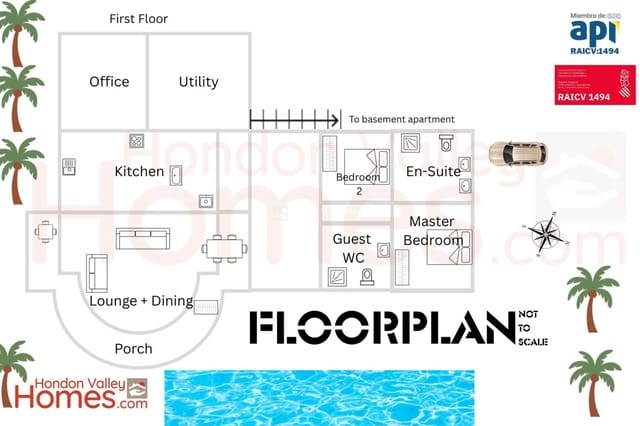 3 chambre Villa/Maison à vendre à Hondón de las Nieves avec piscine garage - 420 000 € (Ref: 9282639)