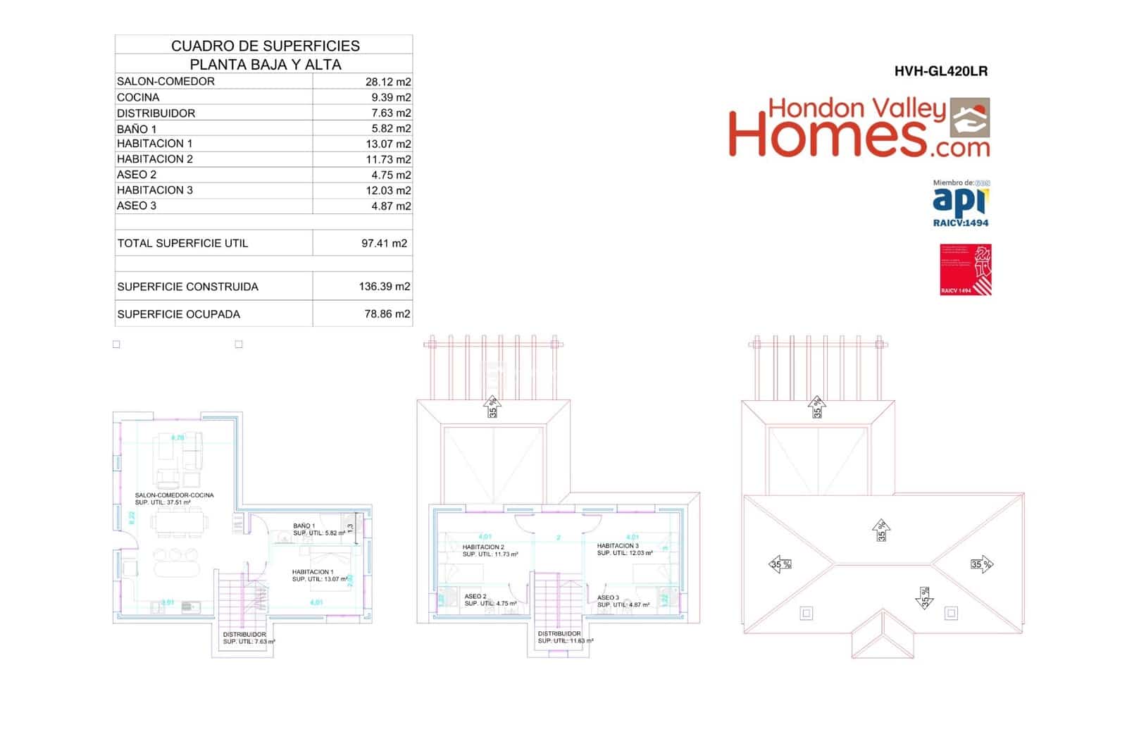 3 bedroom Villa for sale in La Romana with pool - € 399,950 (Ref: 9409400)