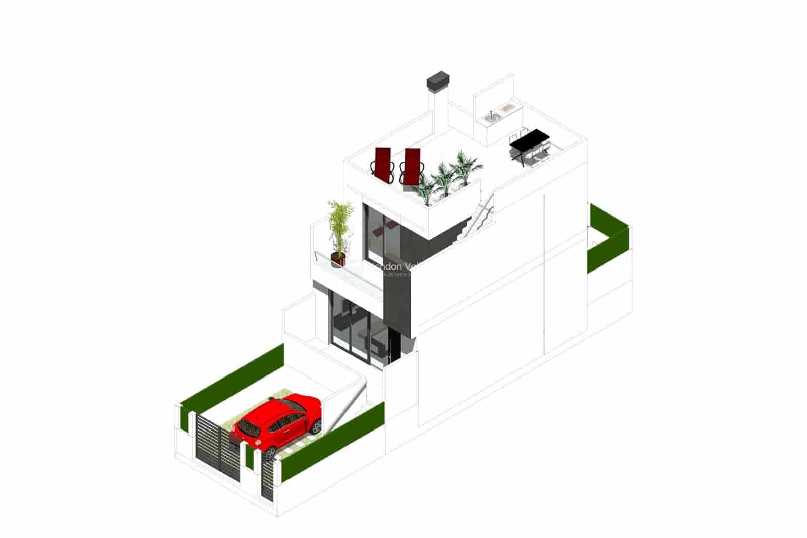 3 bedroom Semi-detached Villa for sale in Cox with pool - € 223,000 (Ref: 9631452)