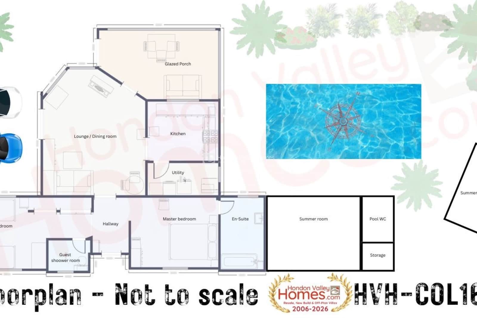 2 quarto Moradia para venda em Hondon de los Frailes com piscina - 299 950 € (Ref: 9810834)