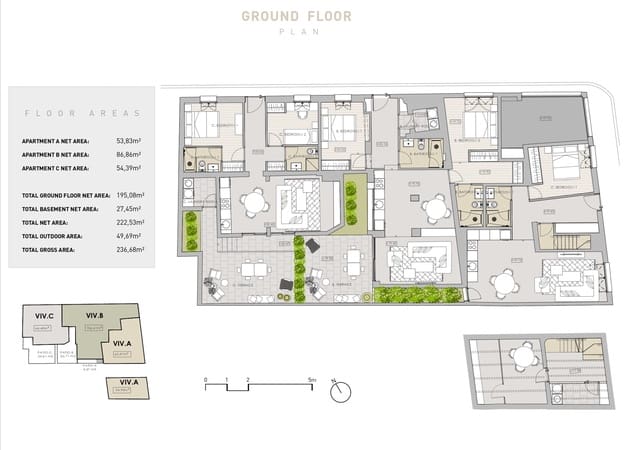 5 sypialnia Mieszkanie na sprzedaż w El Terreno, Palma de Mallorca - 690 000 € (Ref: 8321293)