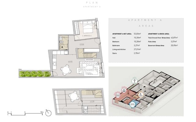 5 quarto Apartamento para venda em El Terreno, Palma de Mallorca - 905 000 € (Ref: 8321293)