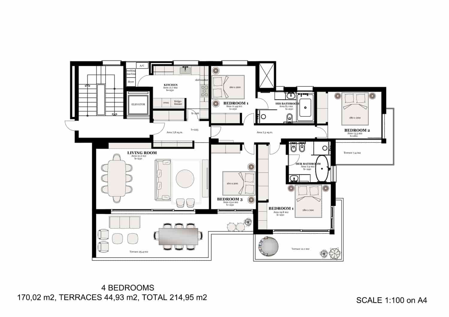 4 chambre Appartement à vendre à Sol de Mallorca avec piscine - 1 650 000 € (Ref: 8880869)