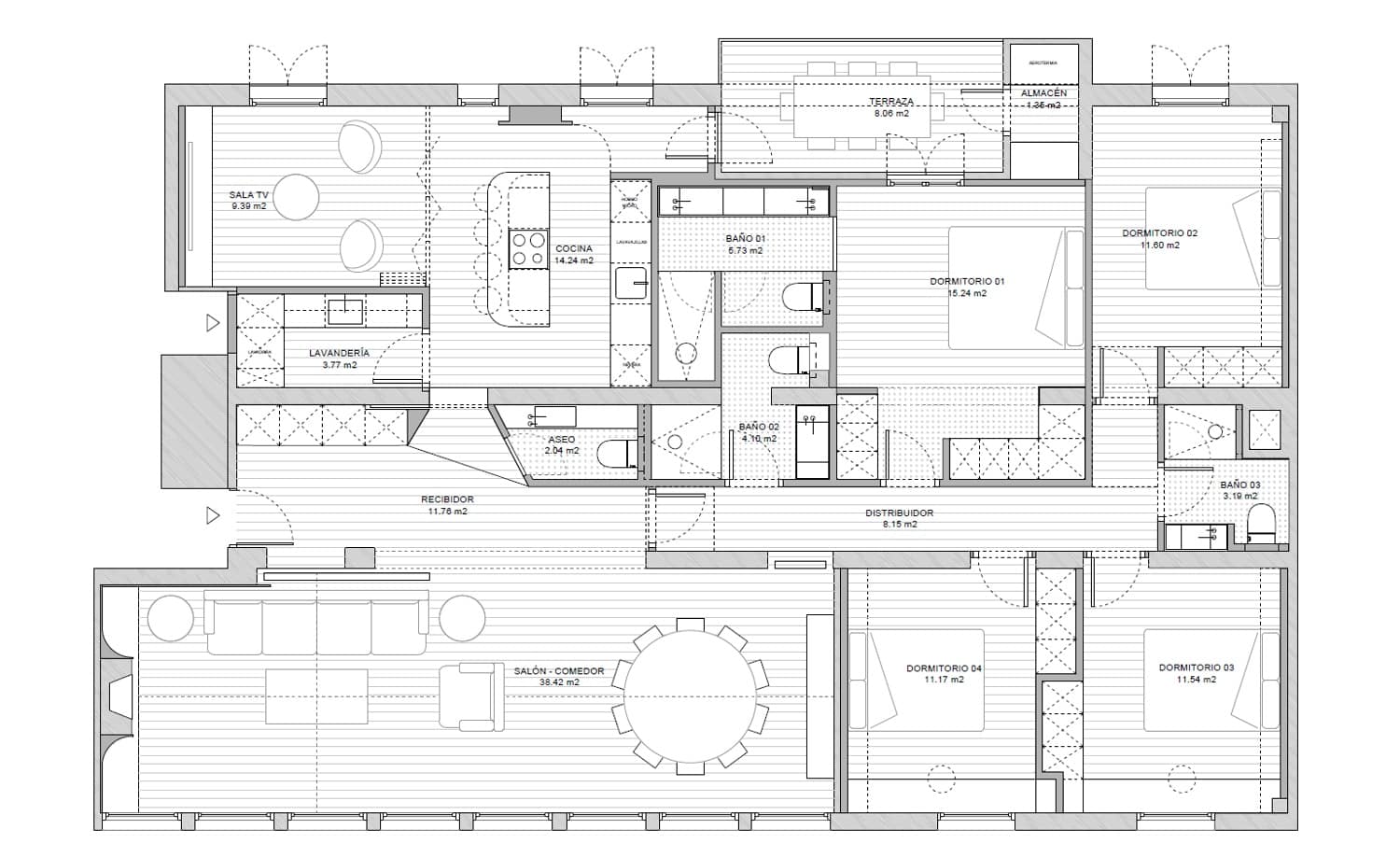 4 camera da letto Appartamento in vendita in Palma de Mallorca - 1.390.000 € (Rif: 9328676)