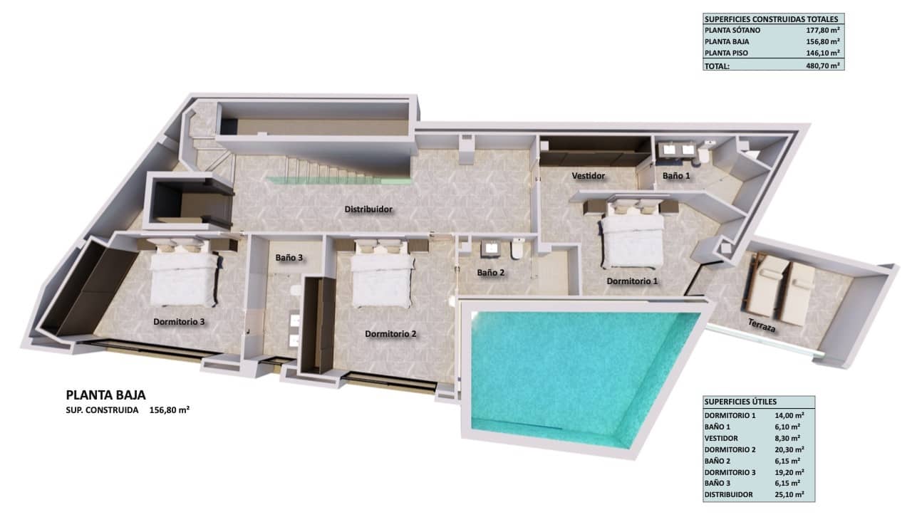 4 sypialnia Willa na sprzedaż w Costa d'en Blanes z basenem garażem - 3 950 000 € (Ref: 9552392)