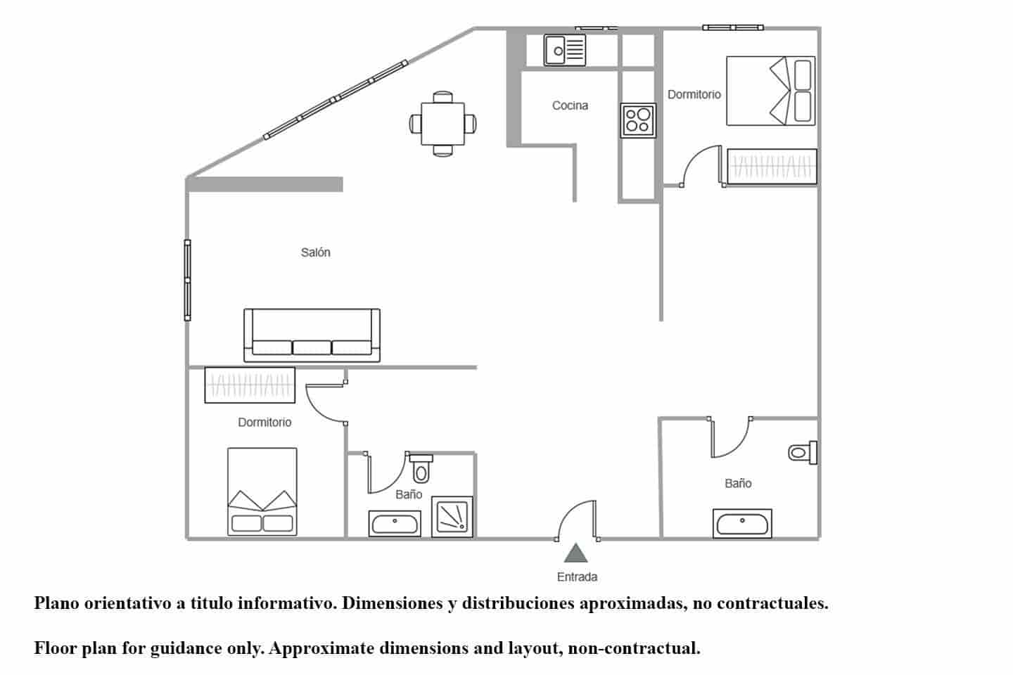 2 camera da letto Appartamento in vendita in Playa de las Americas con piscina - 550.000 € (Rif: 10065332)