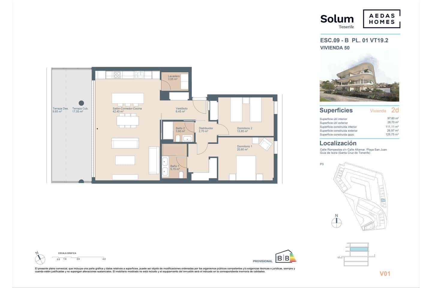 2 bedroom Flat for sale in Playa San Juan with pool - € 890,000 (Ref: 10077234)