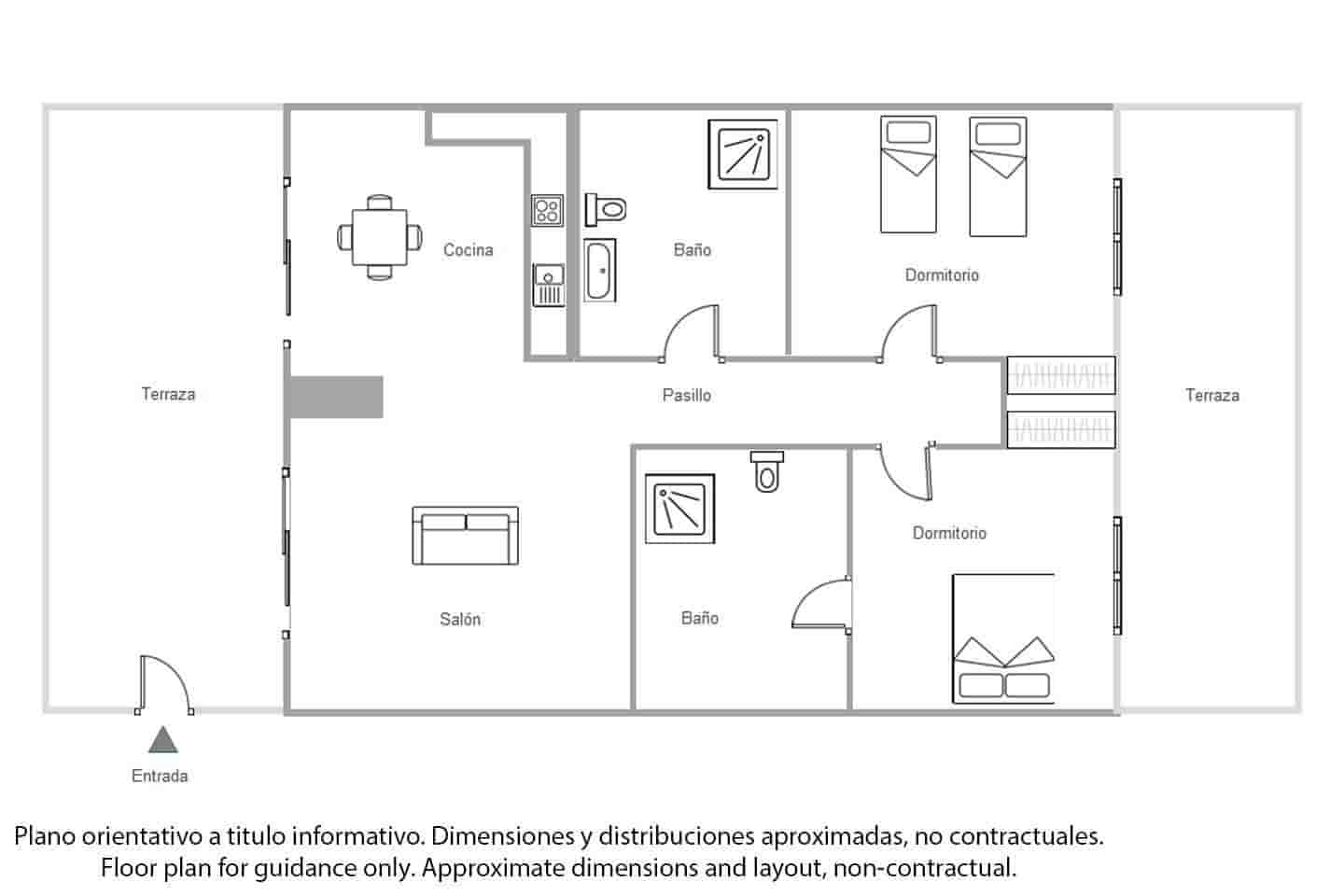 2 makuuhuone Asunto myytävänä paikassa Los Gigantes mukana uima-altaan 
autotalli - 430 000 € (Ref: 9094429)