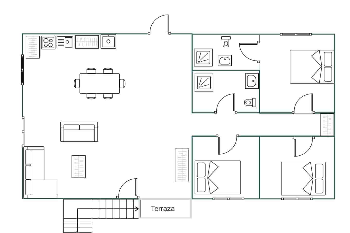 3 makuuhuone Huvila myytävänä paikassa Tijoco Bajo mukana 
autotalli - 415 000 € (Ref: 9172462)
