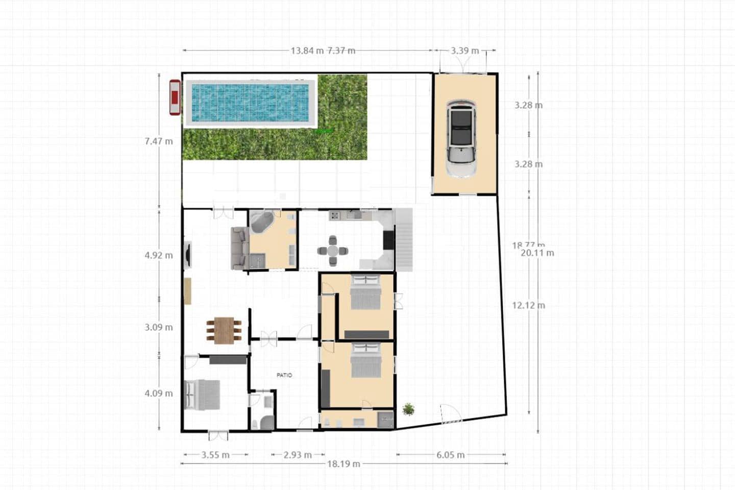 3 soverom Villa til salgs i Los Llanos de Aridane med svømmebasseng garasje - € 350 000 (Ref: 9193077)