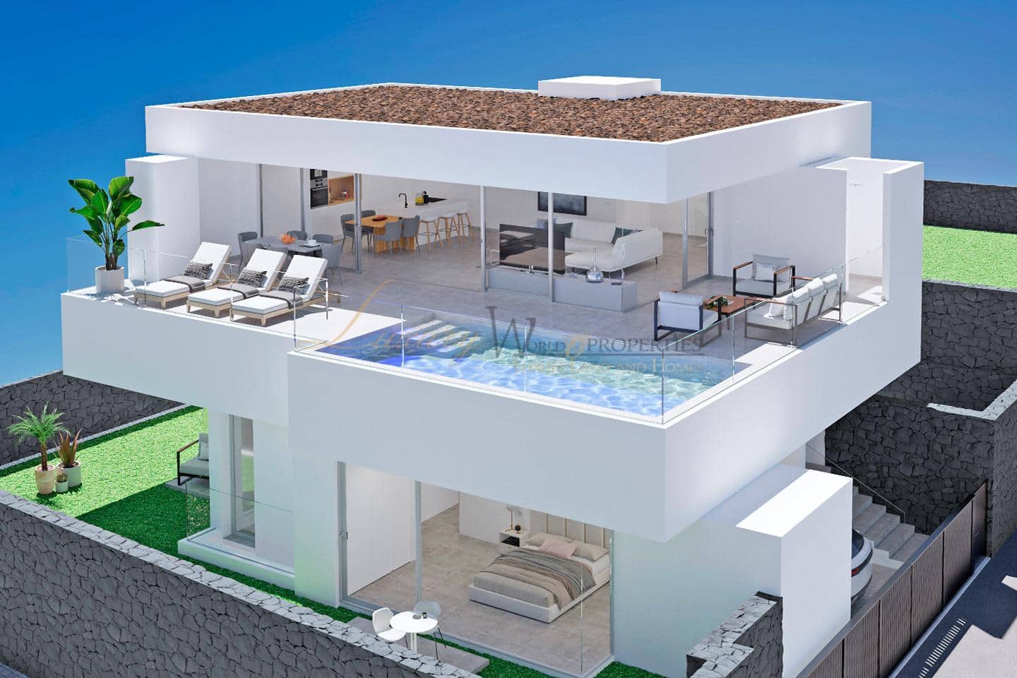 3 soverom Villa til salgs i Callao Salvaje med svømmebasseng garasje - € 1 766 000 (Ref: 9873986)