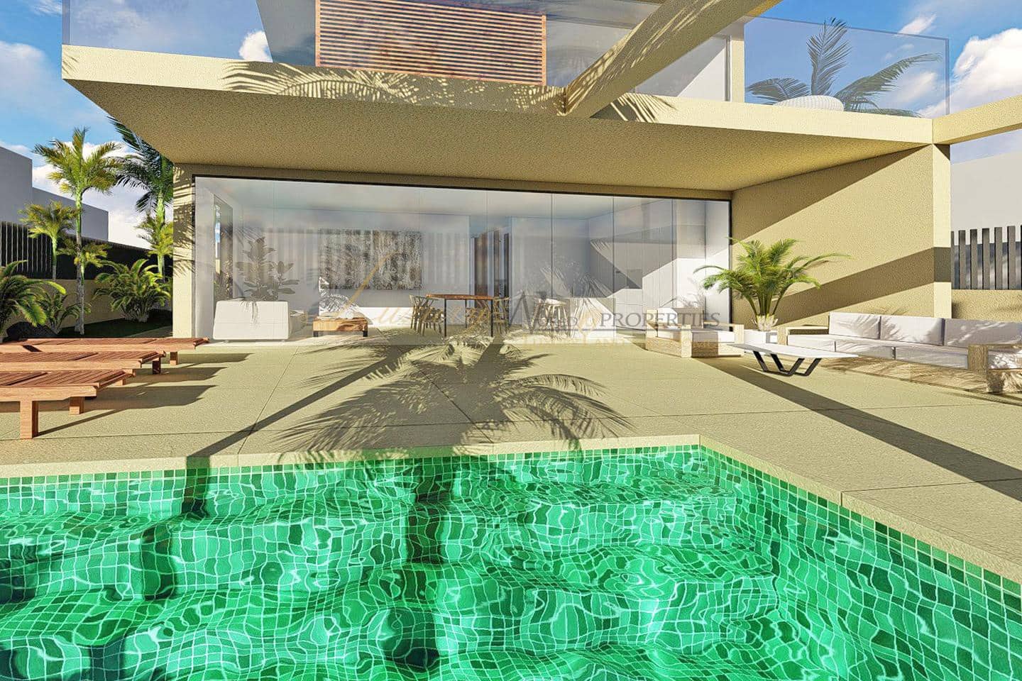 Chalet de 4 habitaciones en Palm-Mar en venta con piscina garaje - 1.100.000 € (Ref: 9893062)