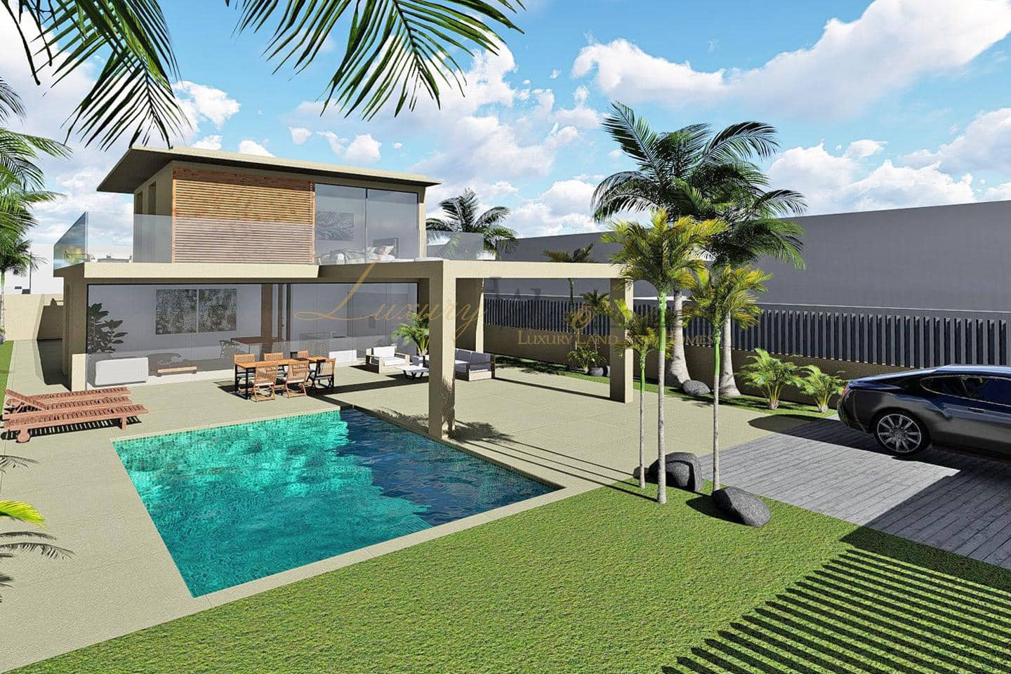 Chalet de 4 habitaciones en Palm-Mar en venta con piscina garaje - 1.100.000 € (Ref: 9893062)