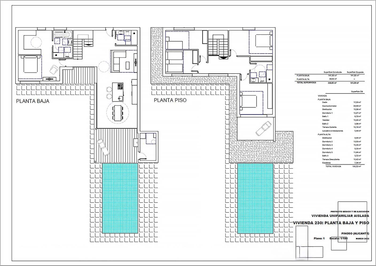 5 bedroom Villa for sale in Pinoso with pool - € 472,650 (Ref: 3240472)