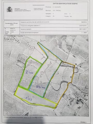 Teren niezagospodarowany na sprzedaż w Pinoso - 150 000 € (Ref: 5017583)