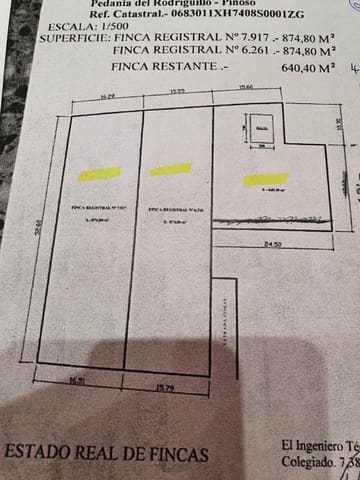 Teren niezagospodarowany na sprzedaż w Rodriguillo, Pinoso - 44 000 € (Ref: 6997833)
