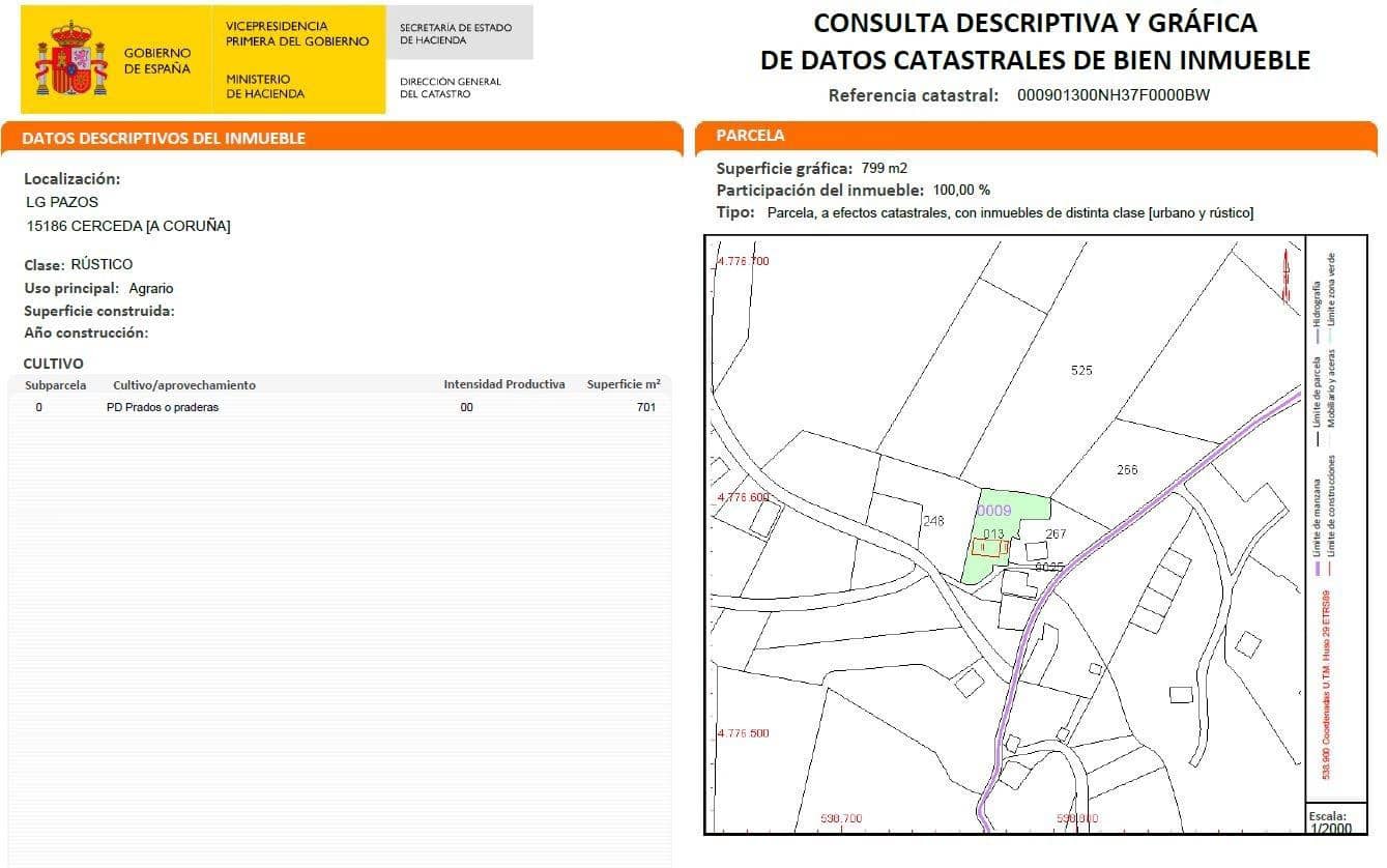 1 soverom Finca/Herregård til salgs i Cerceda - € 34 990 (Ref: 9383390)