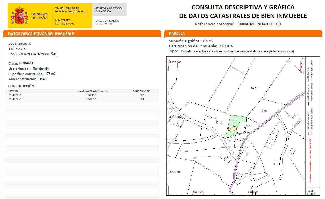1 soverom Finca/Herregård til salgs i Cerceda - € 34 990 (Ref: 9383390)