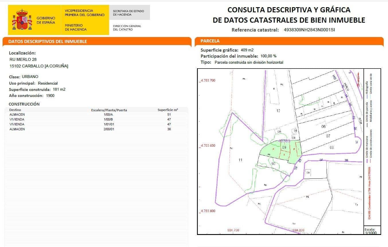 1 camera da letto Finca/Casa di Campagna in vendita in Carballo - 64.900 € (Rif: 9383414)