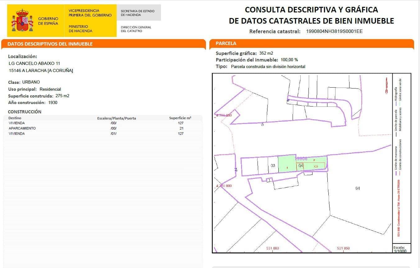 4 quarto Moradia para venda em A Laracha - 119 900 € (Ref: 9383452)