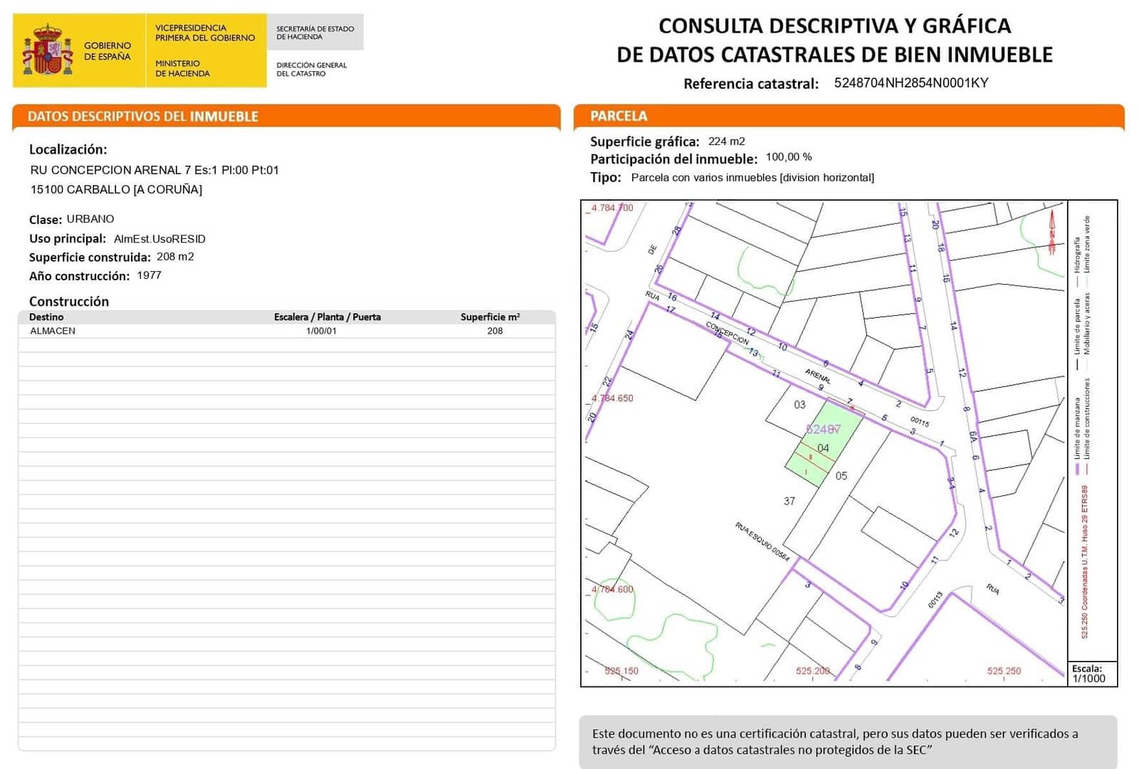 Kommersiell til salgs i Carballo - € 280 000 (Ref: 9383487)