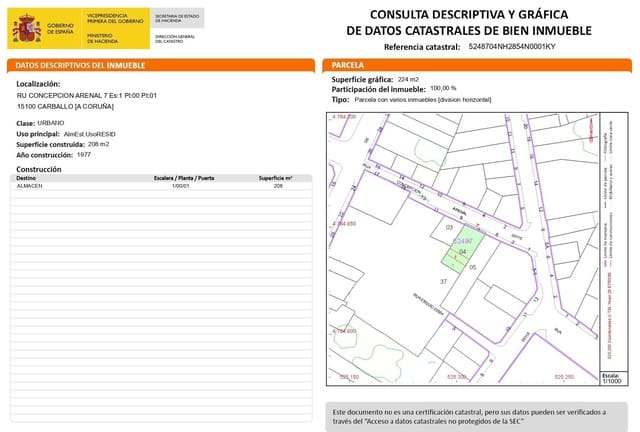 Kommersiell til salgs i Carballo - € 280 000 (Ref: 9383487)