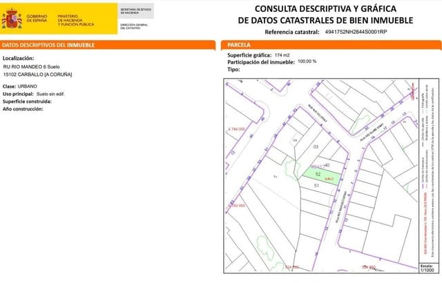 Działka budowlana na sprzedaż w Carballo - 51 900 € (Ref: 9383495)