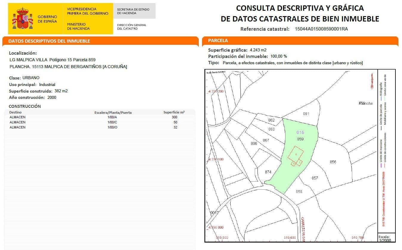 1 camera da letto Azienda da affittare in Malpica de Bergantinos - 700 € (Rif: 9401323)