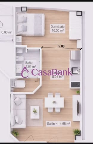 1 soverom Loft til salgs i Santa Rosa, Córdoba by - € 148 500 (Ref: 9904869)