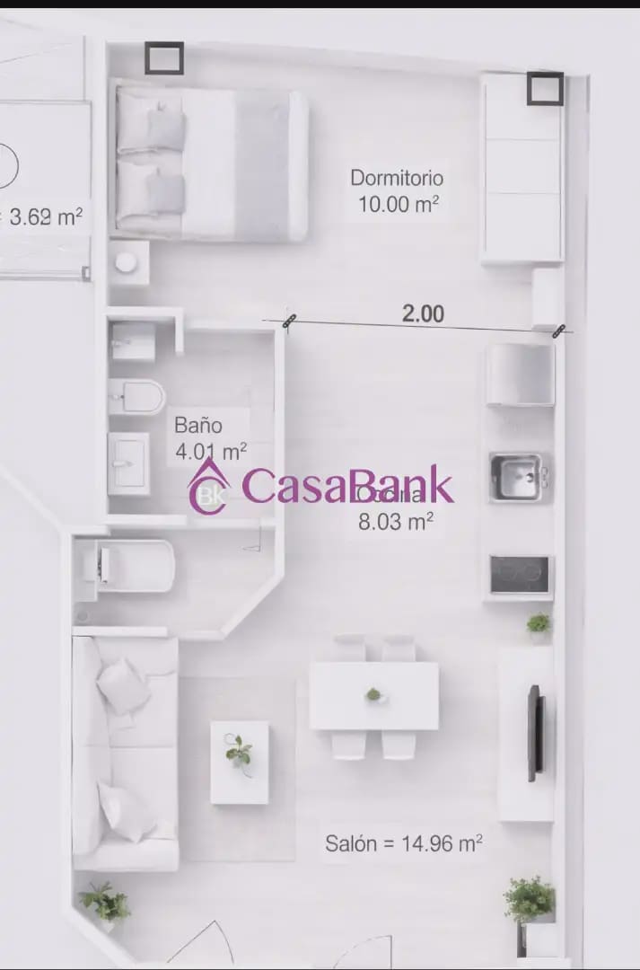 1 soverom Loft til salgs i Cordoba by - € 148 500 (Ref: 9904869)