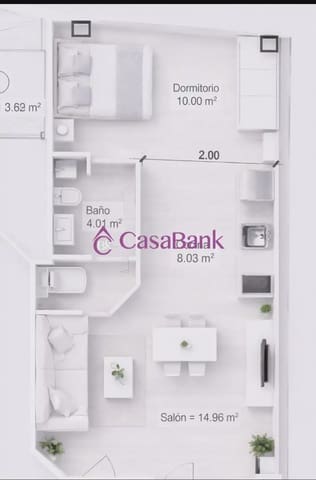 1 soverom Loft til salgs i Santa Rosa, Córdoba by - € 148 500 (Ref: 9904869)