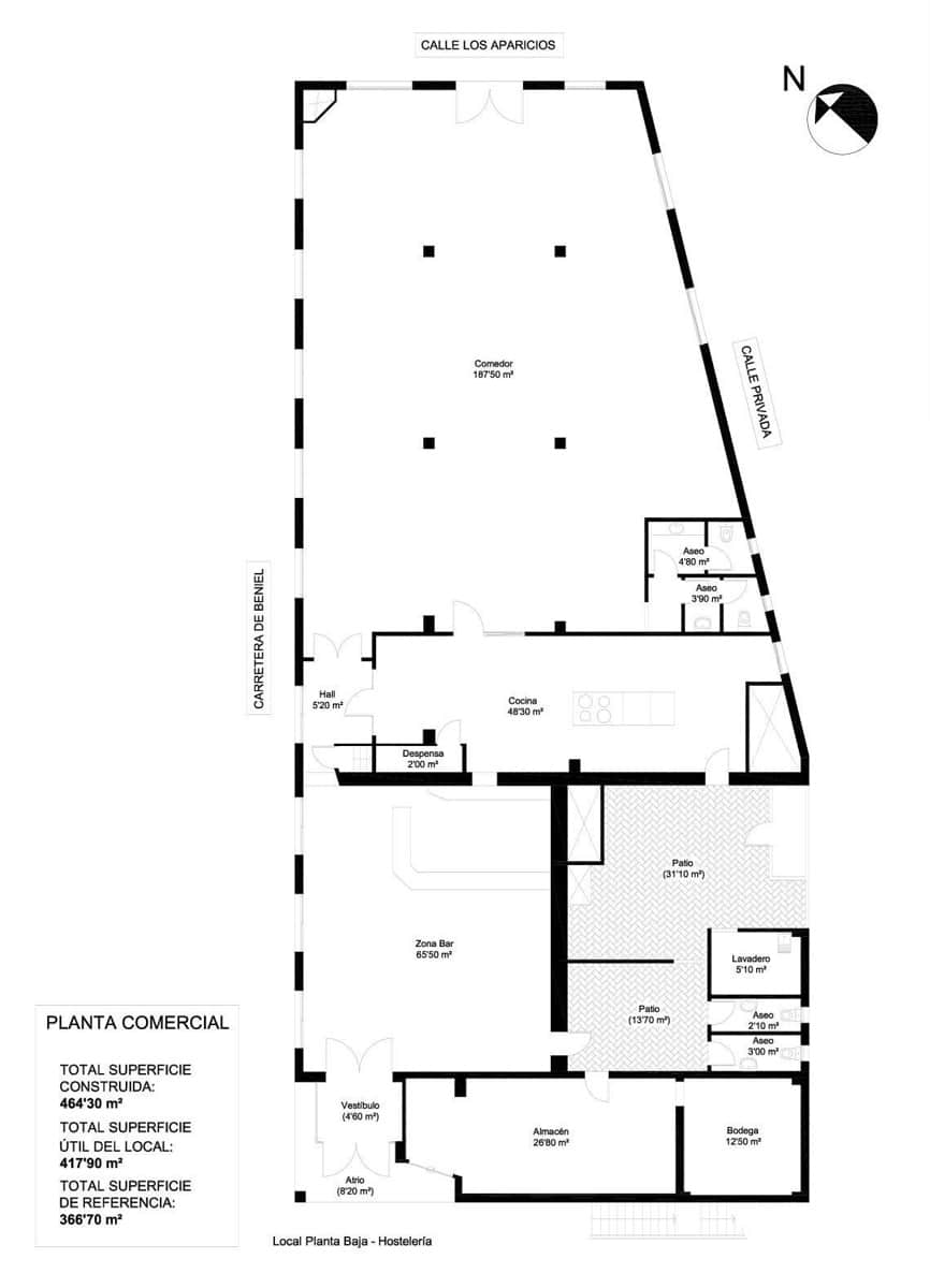 3 Zimmer Bar/Restaurant zu verkaufen in Orihuela - 240.000 € (Ref: 9379430)