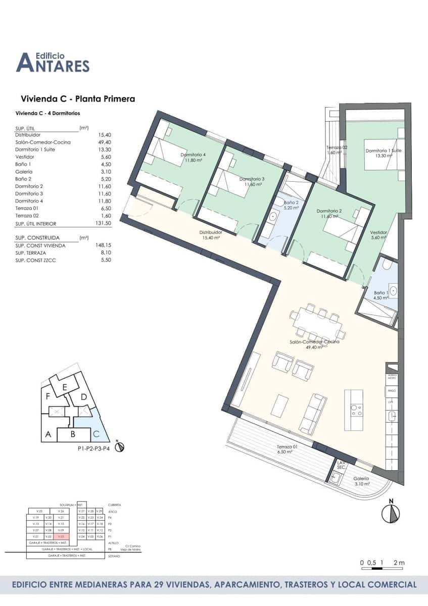 4 chambre Appartement à vendre à Orihuela avec garage - 275 000 € (Ref: 9400859)
