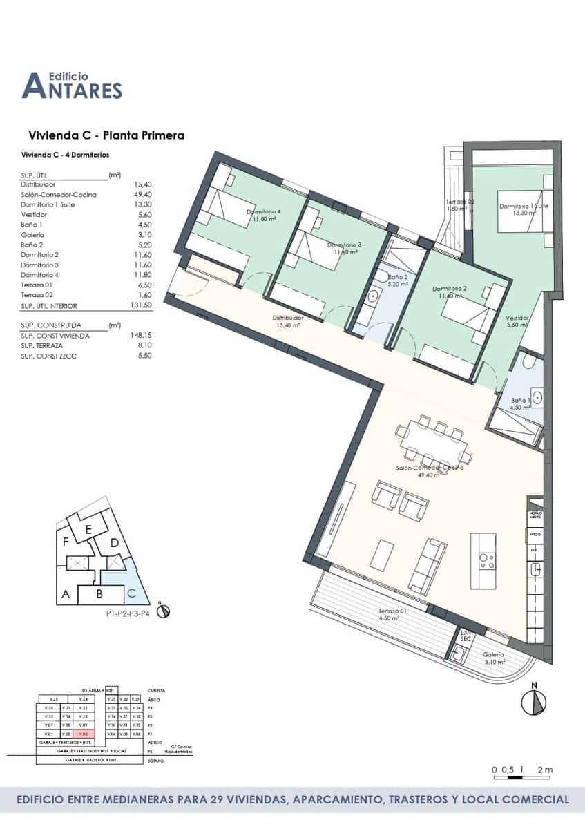 4 slaapkamer Flat te koop in Orihuela met garage - € 275.000 (Ref: 9520816)