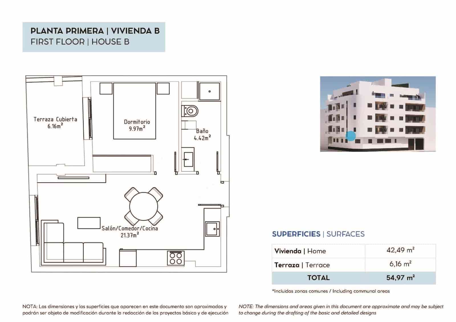 1 soverom Leilighet til salgs i Torrevieja med garasje - € 179 000 (Ref: 10006248)