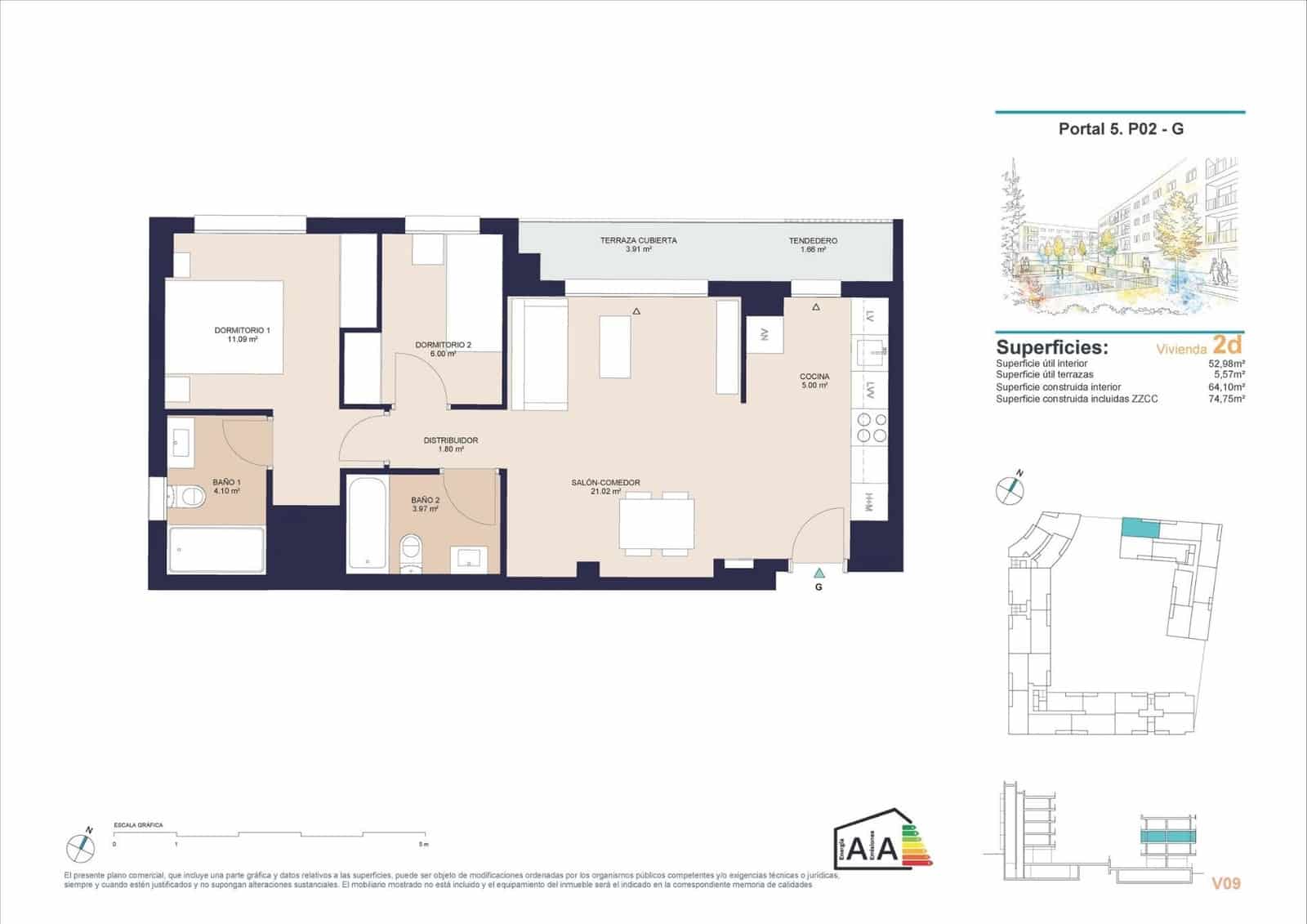 2 soverom Leilighet til salgs i Alicante by med svømmebasseng garasje - € 283 500 (Ref: 10020372)