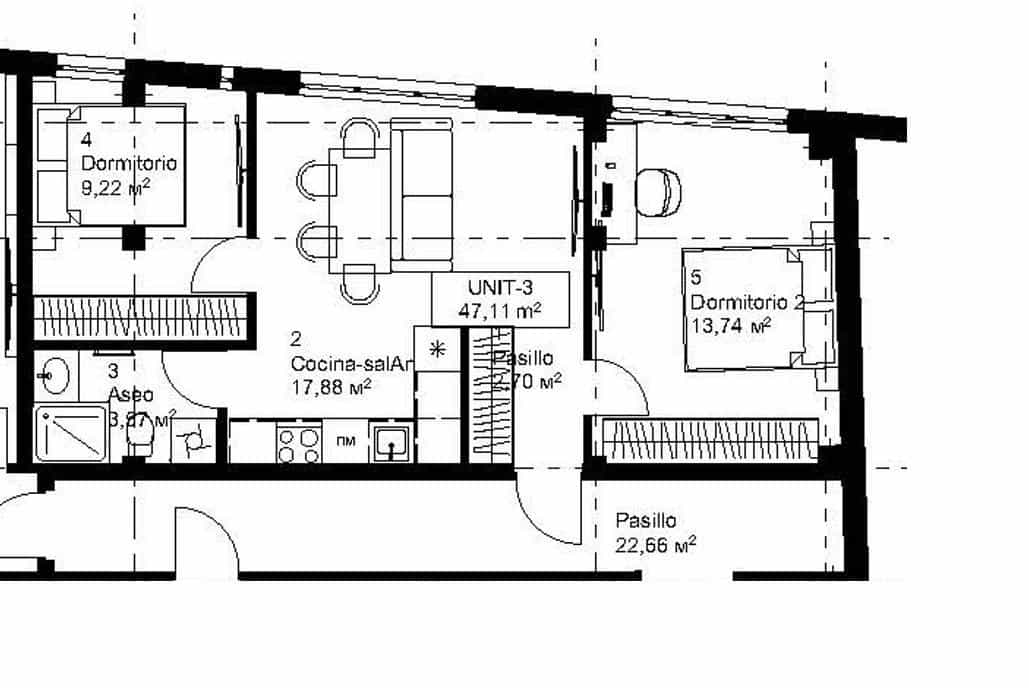 2 soveværelse Lejlighed til salg i Relleu med swimmingpool garage - € 110.000 (Ref: 10046951)