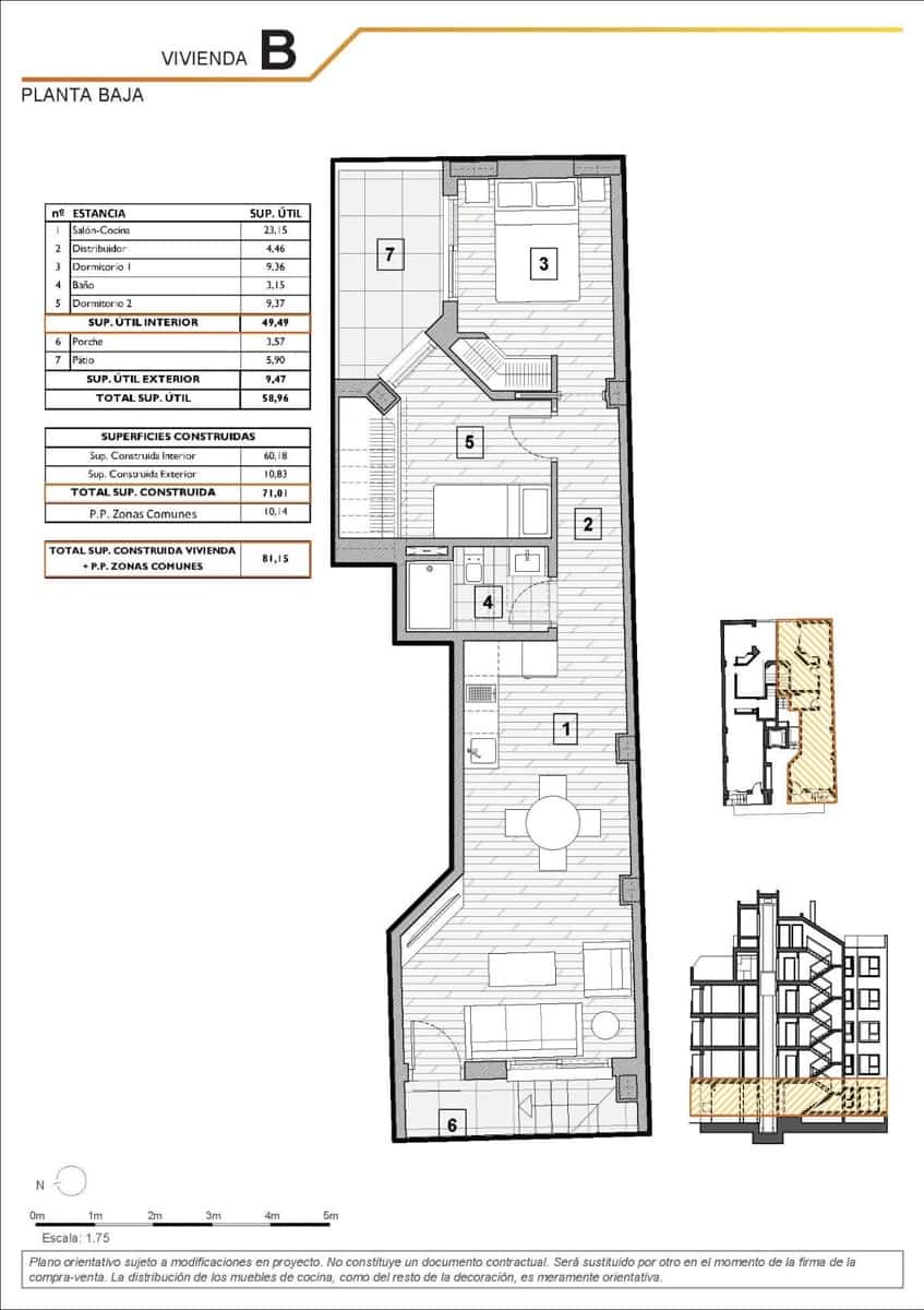 2 soveværelse Lejlighed til salg i Guardamar del Segura med swimmingpool - € 215.000 (Ref: 10099741)