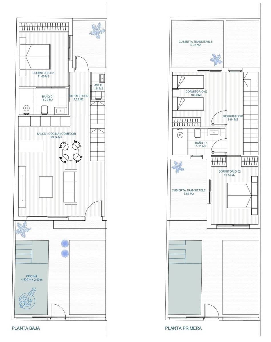 3 sypialnia Dom na sprzedaż w Torre-Pacheco z basenem garażem - 295 900 € (Ref: 10171075)