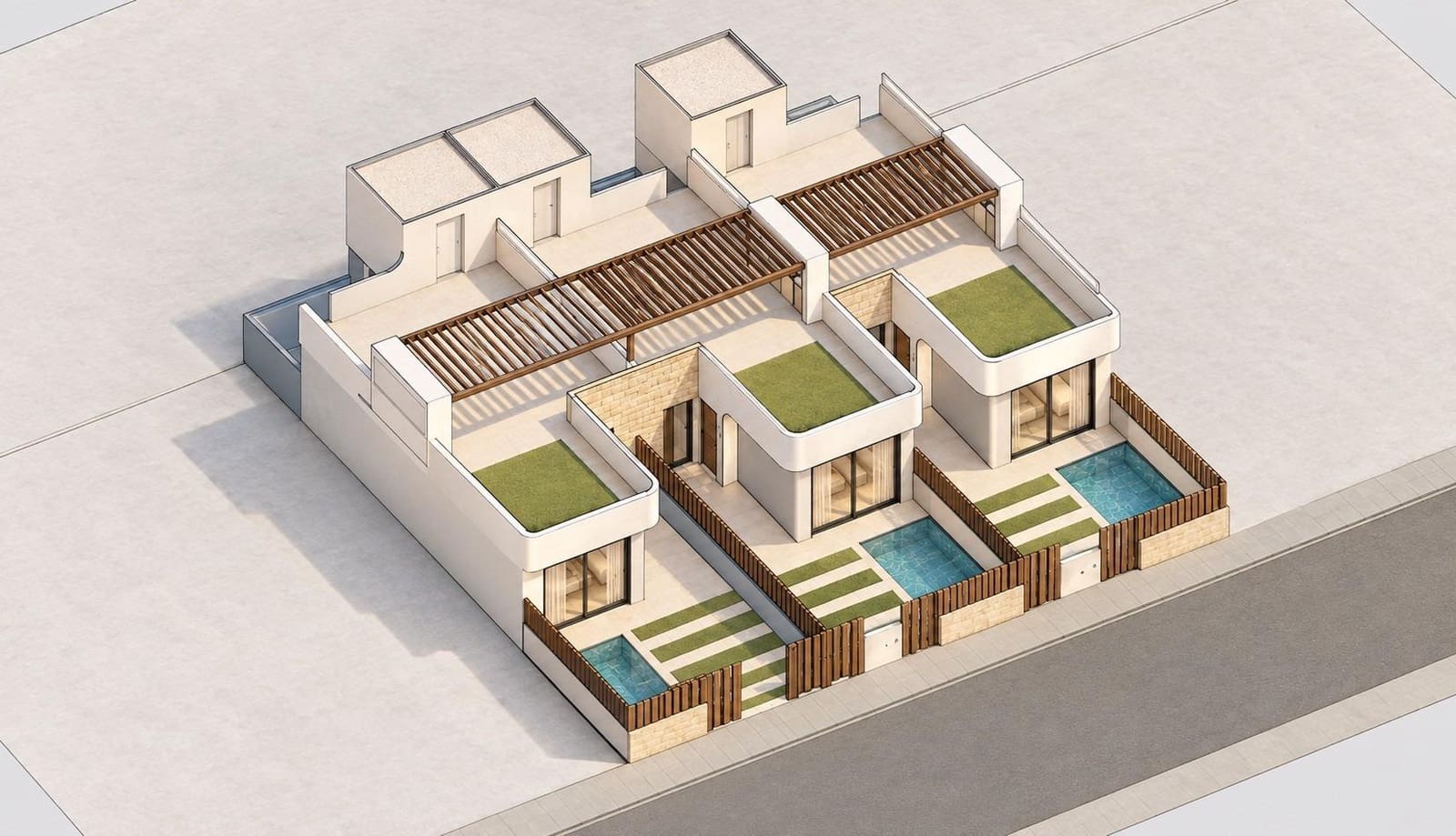 3 soveværelse Byhus til salg i San Pedro del Pinatar med swimmingpool garage - € 369.900 (Ref: 10173374)