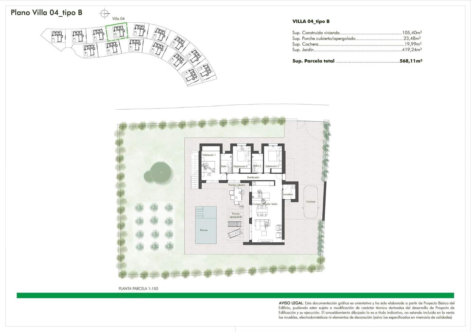 3 quarto Moradia para venda em Hacienda del Alamo com piscina garagem - 375 900 € (Ref: 10179885)