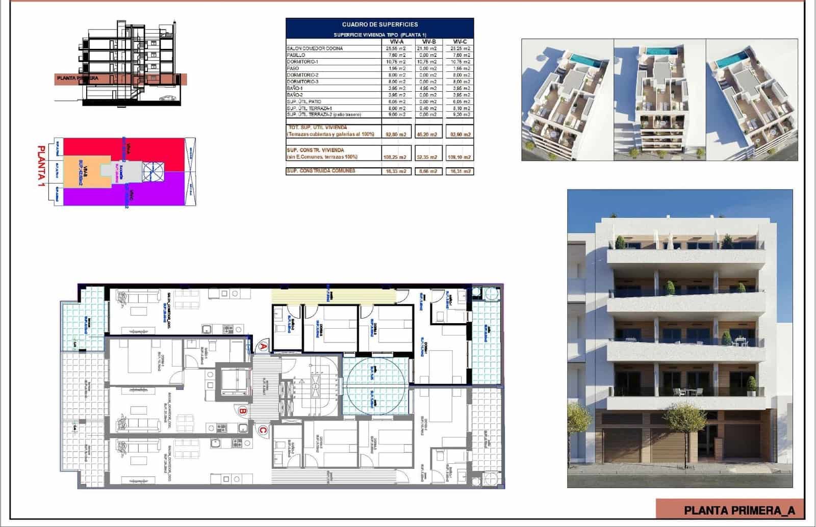 3 soverom Leilighet til salgs i Torrevieja med svømmebasseng - € 286 000 (Ref: 9525137)