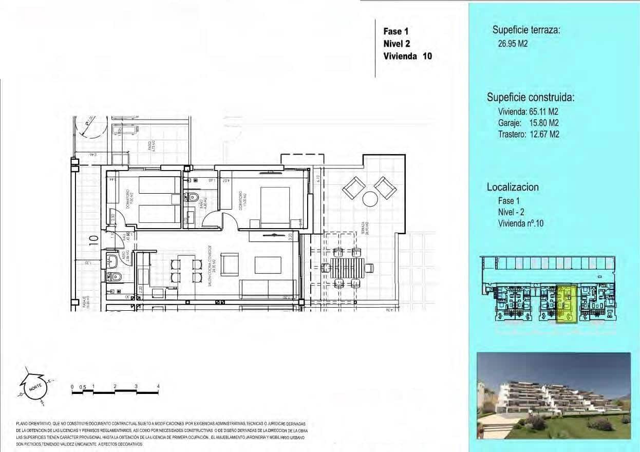 2 bedroom Apartment for sale in Vera with pool garage - € 237,300 (Ref: 9644602)