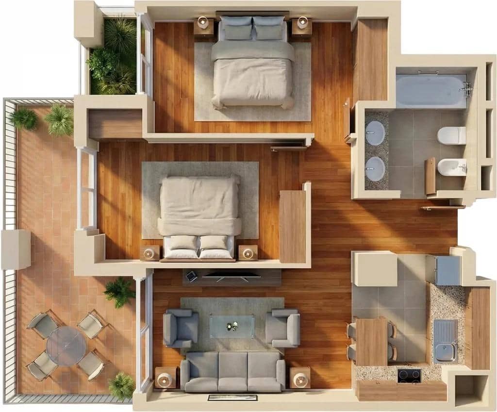Apartamento de 2 habitaciones en Vera en venta con piscina garaje - 158.000 € (Ref: 9783097)