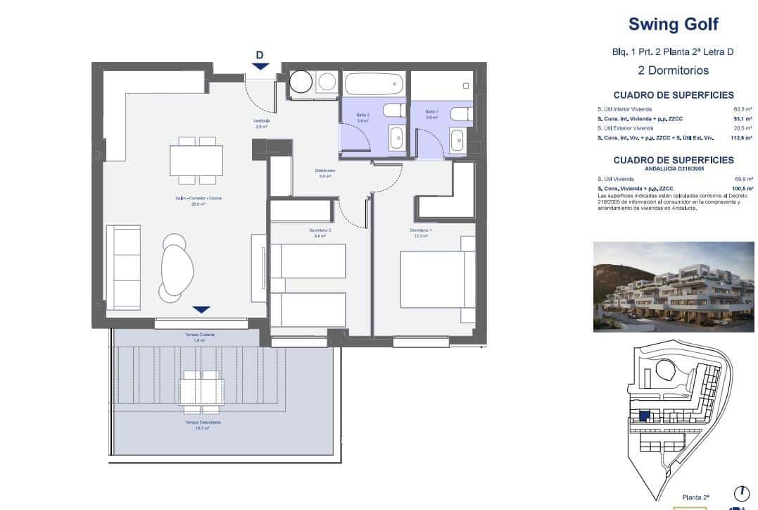 2 bedroom Apartment for sale in Pulpi with pool garage - € 235,000 (Ref: 9824165)
